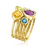 Ross-Simons 1.80 ct. t.w. Multi-Gemstone Ring in 18kt Gold Over Sterling - 3 of 4