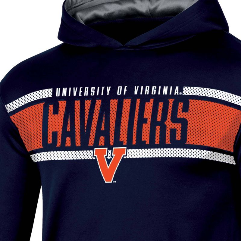 NCAA Virginia Cavaliers Boys&#39; Poly Hooded Sweatshirt, 3 of 4