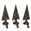 Transpac Cast Iron Reindeer Stocking Holder Set of 3 Christmas Home Decorations - 2 of 2