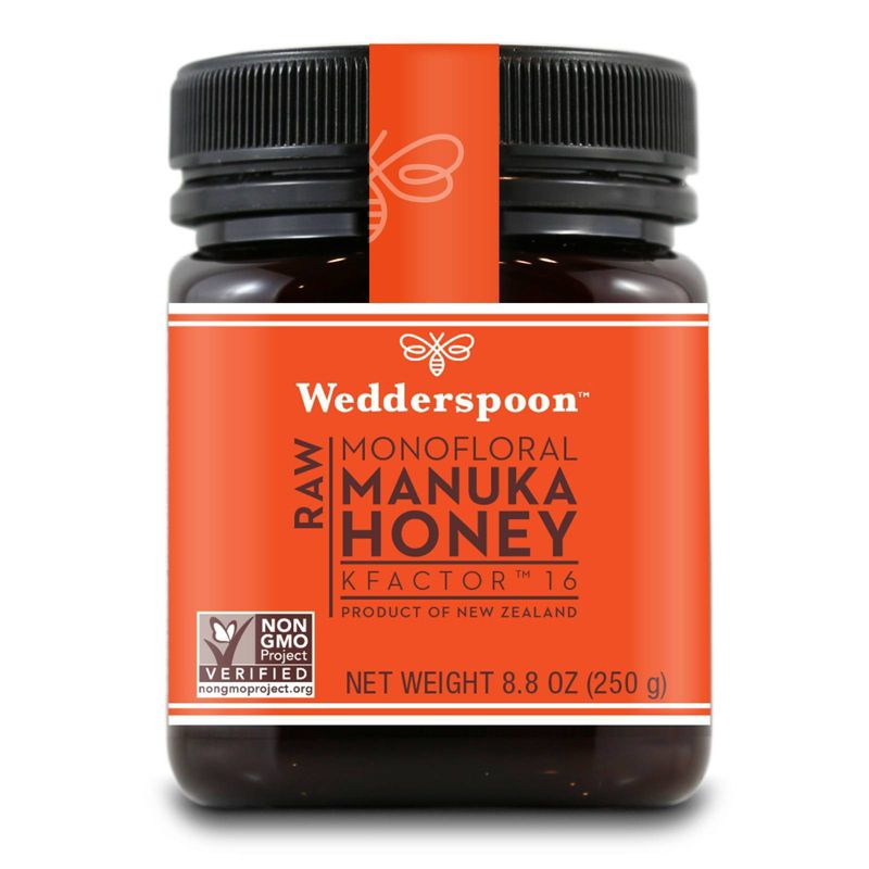 Wedderspoon Raw Monofloral Manuka Honey KFactor 16 - 8.8oz, 1 of 9