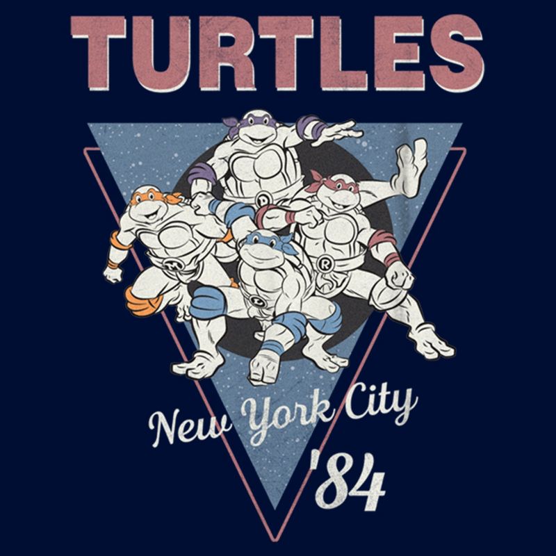 Boy's Teenage Mutant Ninja Turtles Vintage Group Triangle T-Shirt, 2 of 5