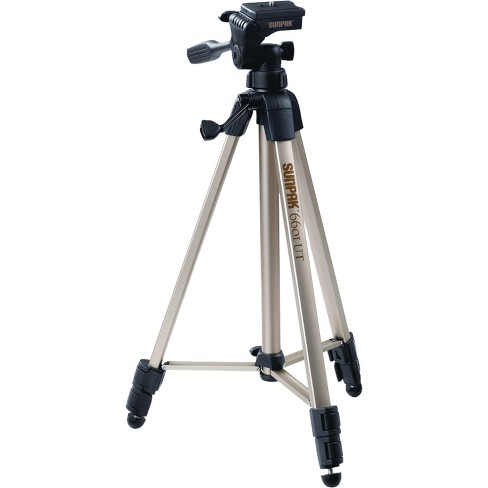 Sunpak® 7-lb.-capacity Tripod With 3-way Pan Head, 50.75-in. Extended  Height, 2001ut : Target