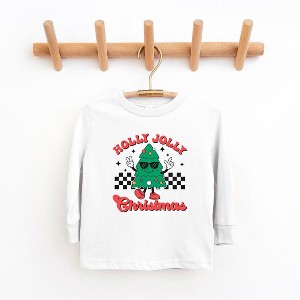 The Juniper Shop Holly Jolly Christmas Tree Youth Long Sleeve Tee - 1 of 3