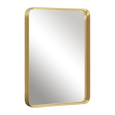 Neutypechic Round Metal Framed Wall Mirror Gold Bathroom Mirror ...