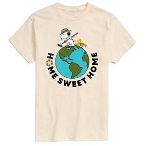 Men's - Peanuts - Home Sweet Home Short Sleeve Graphic T-Shirt - 1 of 4