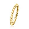 Pure Collection by Ross-Simons 2mm 18kt Gold Vermeil Bead Eternity Band - 3 of 4