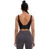 INSPIRE CHIC 2 Pcs Women's Full Coverage Deep V-Back Workout Fixed Cup Comfort Sports Bras - 2 of 4