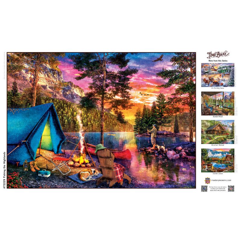 MasterPieces 1000 Piece Puzzle - Fishing the Highlands - 19.25"x26.75", 5 of 8