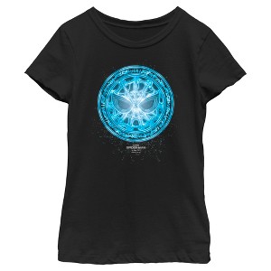 Girl's Marvel Spider-Man: No Way Home Blue Spidey Rune T-Shirt - 1 of 4