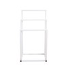Metal Freestanding Towel Rack 3 Tiers Hand Towel Holder Organizer for Bathroom Accessories, Black - 2 of 4