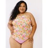Lime Ricki Women's Garden Party Double-Cinch Tankini Top - 3 of 4