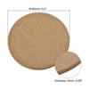 Unique Bargains Cork Round Edge Durable Soft to the Touch Coasters - 2 of 4