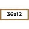 PosterPalooza | Panoramic Sculpted Black Picture Frame - UV Acrylic, Foam Board Backing, Hanging Hardware - 2 of 4