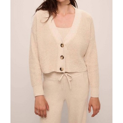Women's Recycled Cropped Cardigan - Eberjey