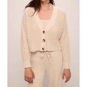 Women's Recycled Cropped Cardigan - Eberjey - 1 of 3