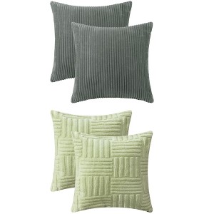 REGALWOVEN 4 Pcs Modern Couch Sofa Home Throw Pillow Covers 18" x 18" - 1 of 4