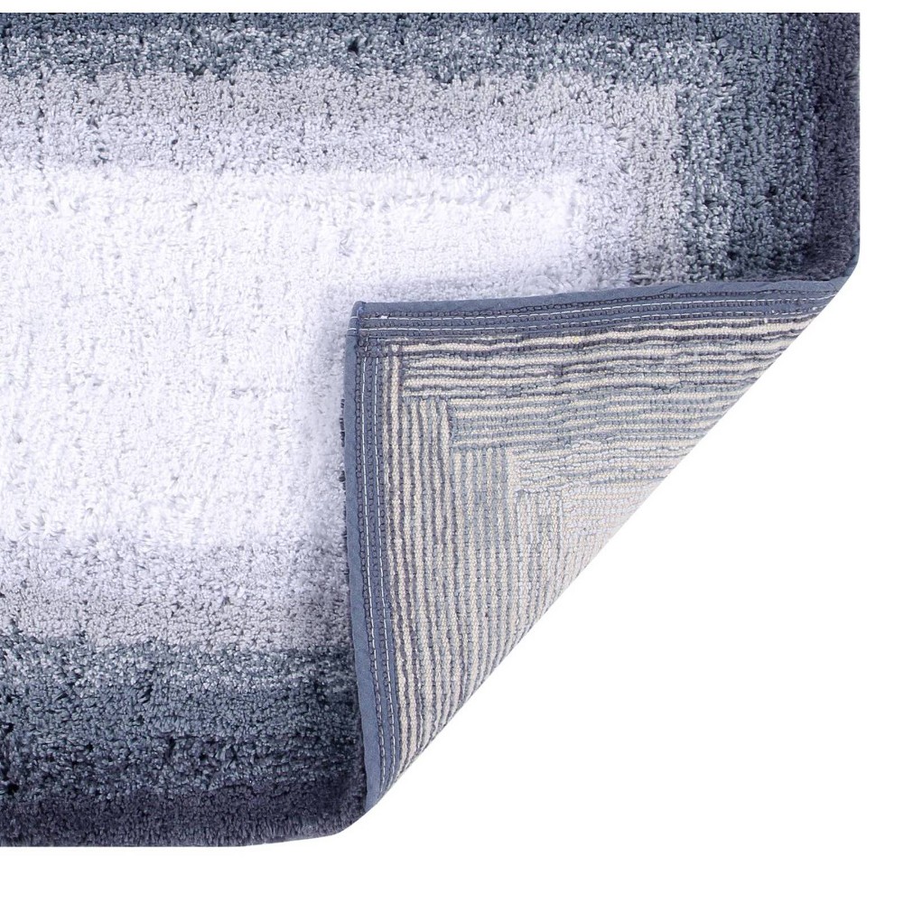  Torrent Collection 100% Cotton Bath Rug Gray