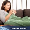 Walensee 50x60 Plush Fleece Throw - Ultra Soft Lightweight Blanket for Couch, Bed & All Seasons - 4 of 4