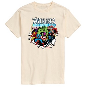 Men's - Marvel - Avengers Paper Rip Short Sleeve Graphic T-Shirt - 1 of 4