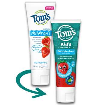 Tom's of Maine Silly Children's Fluoride-Free Toothpaste - 5.1oz