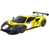 Ferrari 488 GT Modificata Yellow and Gray with Graphics with DISPLAY CASE Limited Edition to 248 pieces 1/18 Model Car by BBR - 2 of 4
