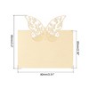 Unique Bargains Hollow Butterfly Cut Design Favor Decor Table Name Place Cards 50 Pcs - 2 of 4