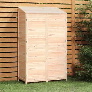 VidaXL Garden Shed 40.2"x20.5"x68.7" Solid Wood Fir - 1 of 4