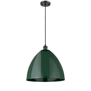 Plymouth Dome - 1 Light Cord Hung Mini Pendant In Industrial Style-18.75 Inches Tall and 16 Inches Wide - 1 of 1