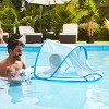 Swimways Elite Baby Spring Float, Premium Inflatable Baby Pool Float with Sun Canopy, Fast Inflation & Carry Bag (9-24 Months), Shark Toys for Kids - 3 of 4