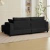 Mjkone Modern Extra-Large Corduroy Upholstered Modular Sectional Sofa Set,Deep Seat Sleeper Chair Indoor with Ottoman - 4 of 4