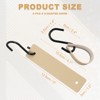 Unique Bargains PU Leather Camping Kitchen Bathroom Multi-Purpose Utility S Hooks - 2 of 4