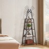Four-layer decorative bookshelf,Bookcase for Home Office, Living Room, Bedroom, Kitchen, Rustic Brown and Black - 4 of 4