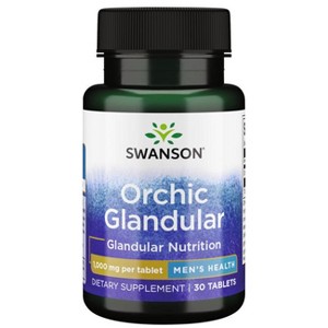 Swanson Dietary Supplements Orchic Glandular - Men's Health 1,000 mg 30 Tabs. - 1 of 2