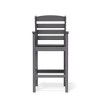 Hyleory 2-Piece HDPE Outdoor Plastic Bar Stool Set with Armrests - 3 of 4