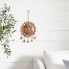 19" x 10" Iron Eclectic Sun Windchime Brown/Pink/Blue - Olivia & May - 2 of 4
