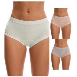 INSPIRE CHIC Women's High Rise Modal Full Coverage Soft Briefs Underwear 3 Packs - 1 of 4