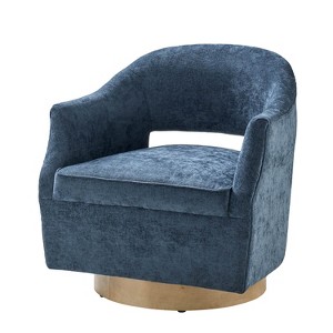 Eva Transition Upholstered Swivel Chair With Flared Arms | ARTFUL LIVING DESIGN - 1 of 4