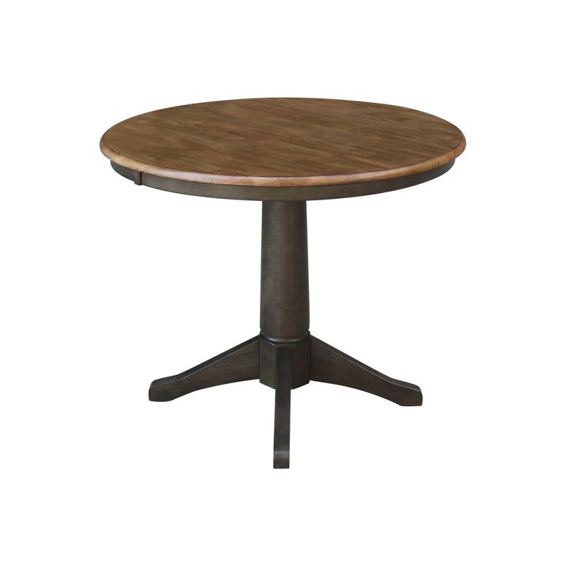 Madeline Round Top Pedestal Table Hickory Brown - International Concepts, 3 of 8