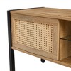NicBex Rattan TV Stand TV CaRinet with Variable Color Light Strip Entertainment Center with Adjustable Shelf Media Console for Living Room - 4 of 4