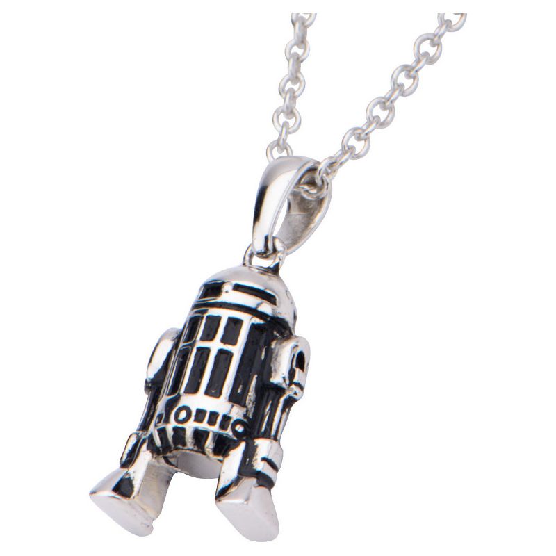 Women's  'Star Wars' R2-D2 925 Sterling Silver Pendant with Chain (18"), 3 of 4
