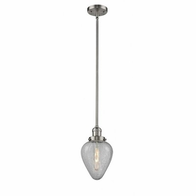 Geneseo - 1 Light Stem Hung Mini Pendant In Industrial Style-8.5 Inches Tall and 6.5 Inches Wide