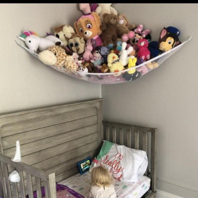 Stuffed Animal Storage, Stuffed Animal Hammock Hanging Net With Light - Stuffed  Animal Storage Rack Corner Storage Hanging Net For Baby Bedroom Toy Storage  