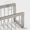 Small Stainless Steel Suction Sink Caddy Silver - Brightroom™: Sponge Holder for Kitchen Organization - 3 of 3