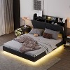 NicBex Queen Size Floating Platform Bed Frame with Storage Headboard,Touch Sensor Night Light and USB Charger for Adults - 2 of 4