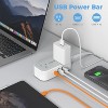 Flat Plug Extension Cord, Flat Power Strip with 3 USB Ports and 2 Outlets, Small Multi Outlets Charging Station for Cruise Essentials, Dorm Room - 4 of 4
