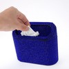 Unique Bargains Auto Car Trash Can Durable Car Door Trash Bin Blue 1 Pc 6.3" Length 2.8" Width 5.5" Height ABS Rhinestone - 4 of 4