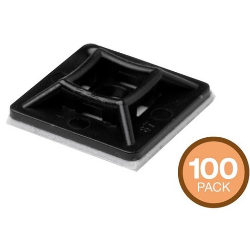 mm 100pcs/Pack Monoprice Cable tie mounts 25x25 white mm 100pcs/Pack Monoprice Cable tie mounts 25x25 white