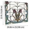 Veer Decor Floral Stained Glass Wallpaper - 4 of 4