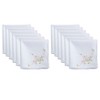 Saro Lifestyle Delicate Floral Embroidery Handkerchief - 2 of 3