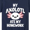 Boys' - Instant Message - My Axolotl Ate My Homework Short Sleeve Graphic T-Shirt - 2 of 4